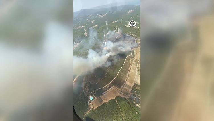 Urla'da orman yangını! Havadan ve karadan yoğun müdahale sürüyor - Resim: 5